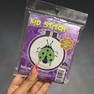 Janlynn Kid Stitch Ladybug Cross Stitch Kit